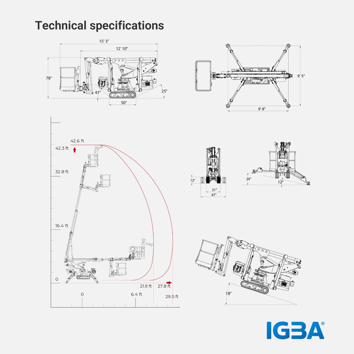 42F Tracked Aerial Lifts