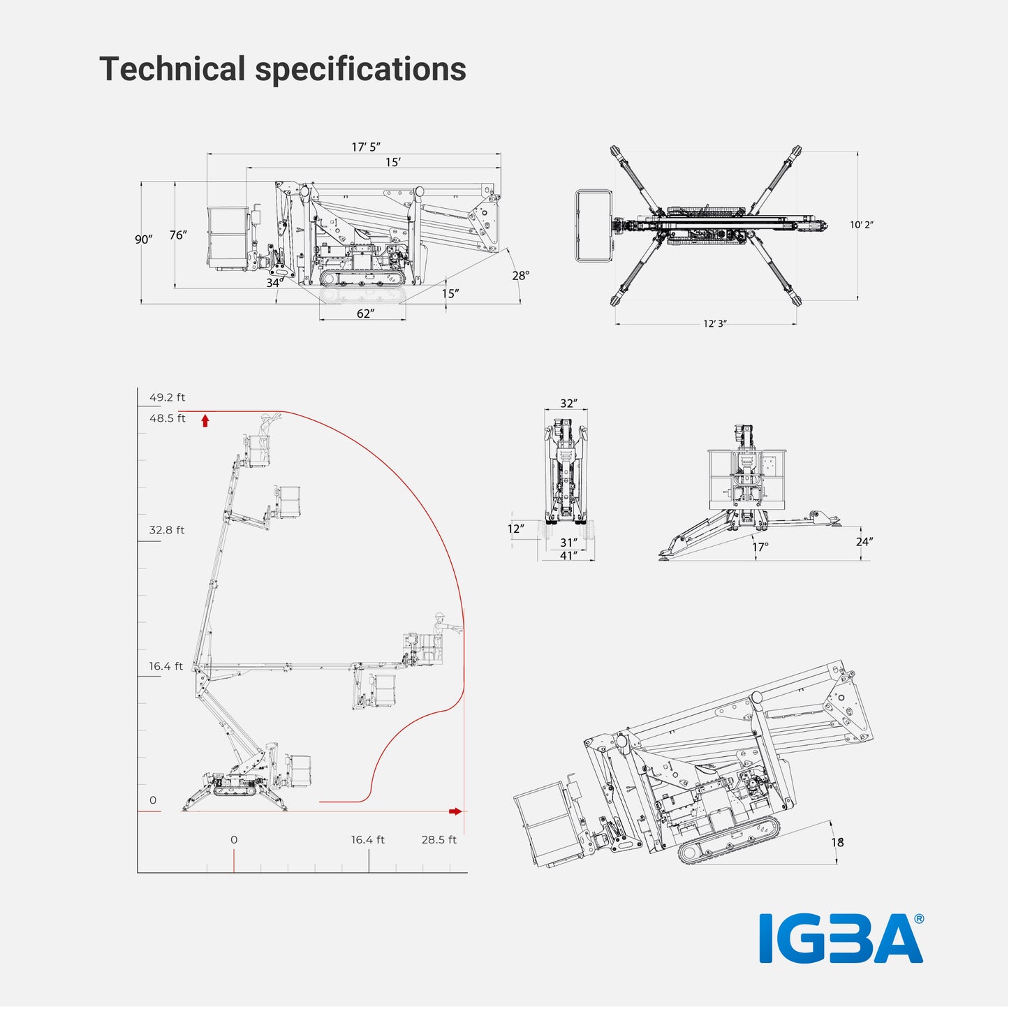 50F Tracked Aerial Lifts