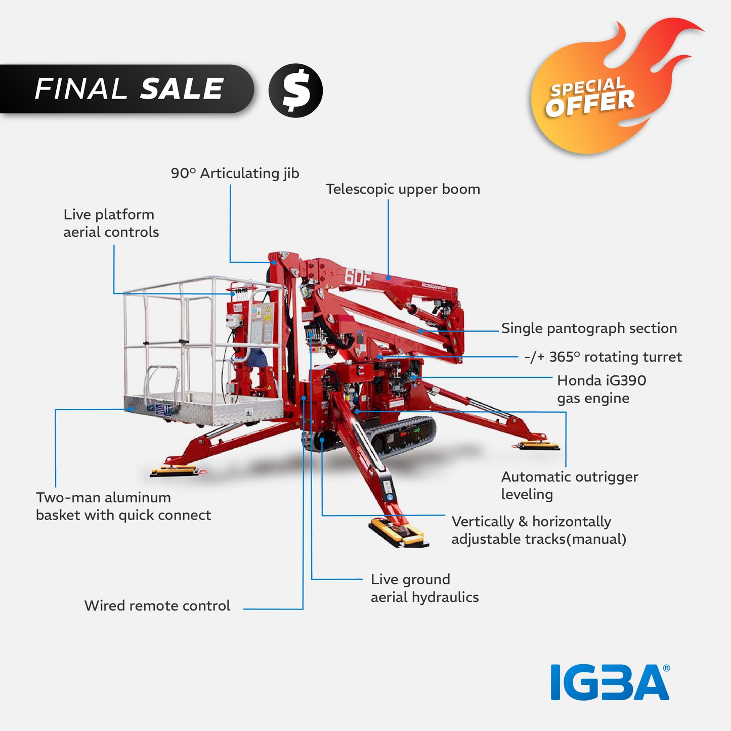 60F Tracked Aerial Lifts