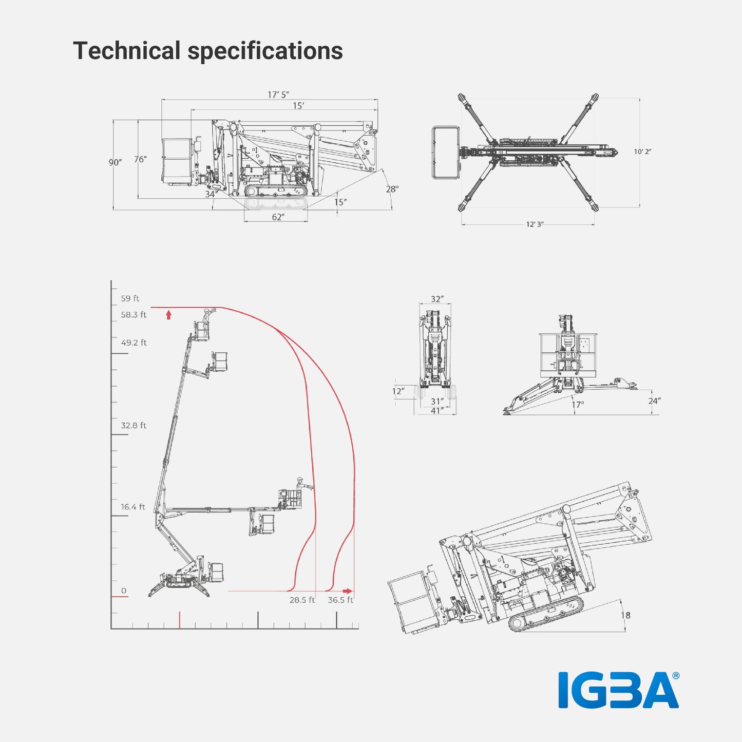 60F Tracked Aerial Lifts