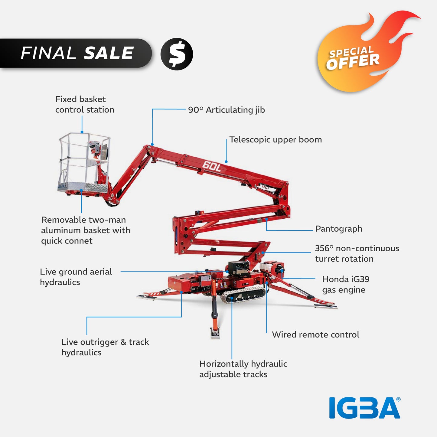 60L Tracked Aerial Lifts