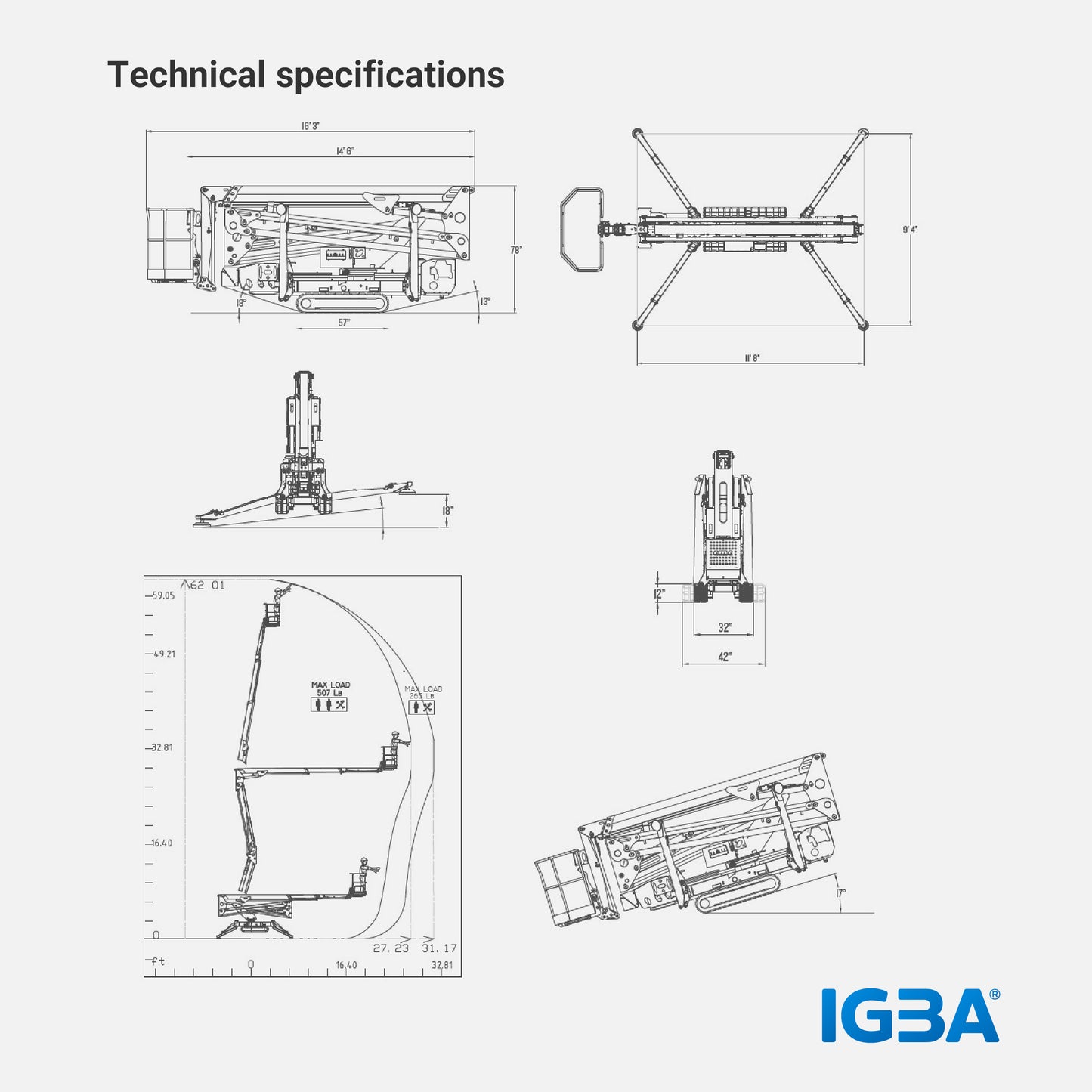 60L Tracked Aerial Lifts