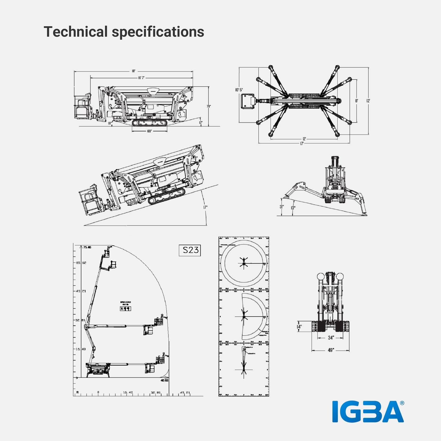 75L Tracked Aerial Lifts